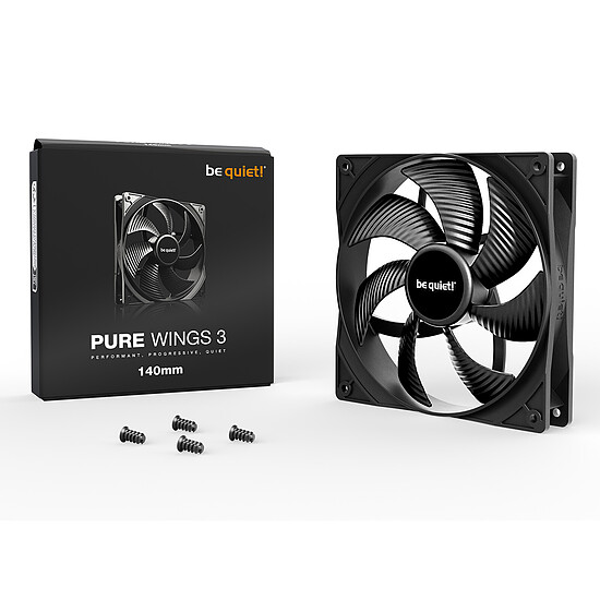 Ventilateur Boîtier be quiet! Pure Wings 3 140 mm - Noir - Autre vue