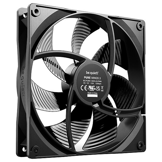 Ventilateur Boîtier be quiet! Pure Wings 3 140 mm PWM - Noir  - Autre vue