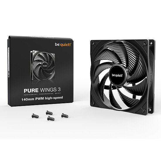 Ventilateur Boîtier be quiet! Pure Wings 3 140 mm PWM High Speed - Noir - Autre vue