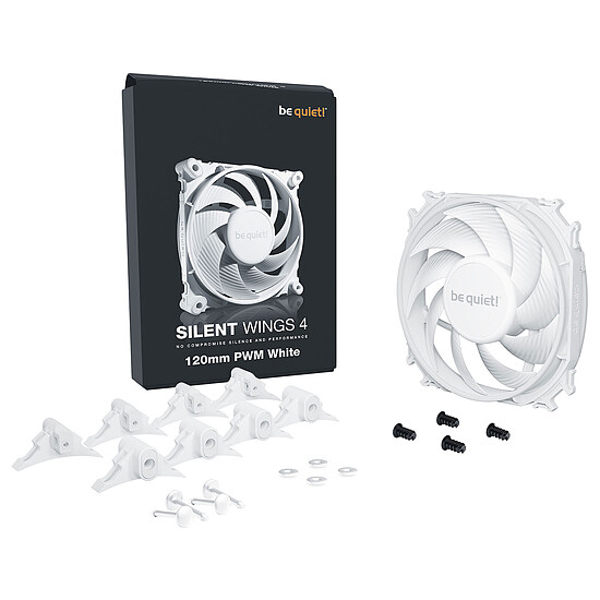 Ventilateur Boîtier be quiet! Silent Wings 4 120mm PWM - Blanc - Autre vue