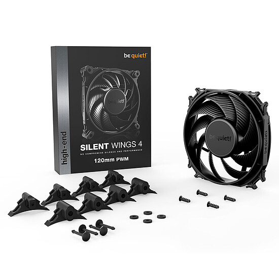 Ventilateur Boîtier be quiet! Silent Wings 4 120mm PWM - Noir - Autre vue