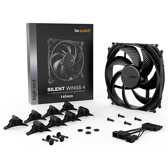 Ventilateur Boîtier be quiet! Silent Wings 4 140 mm - Noir - Autre vue