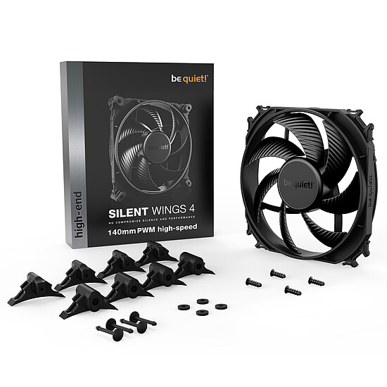 Ventilateur Boîtier be quiet! Silent Wings 4 140 mm - PWM Highspeed - Noir - Autre vue