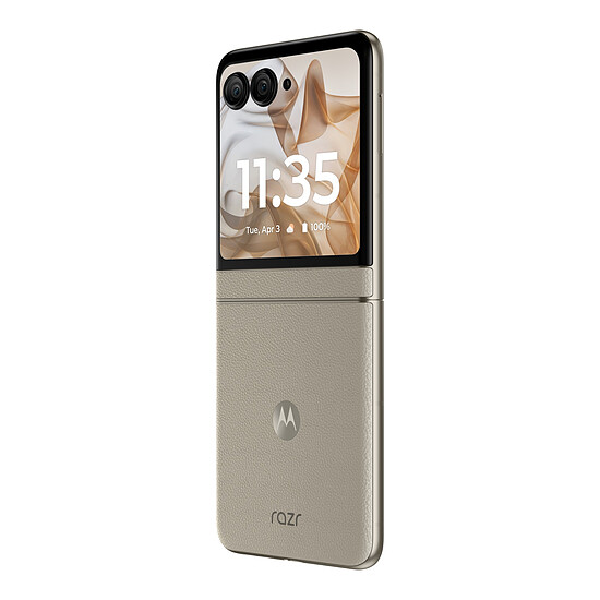 Smartphone Motorola Razr 50 Beige sable - 256 Go - 8 Go - Autre vue
