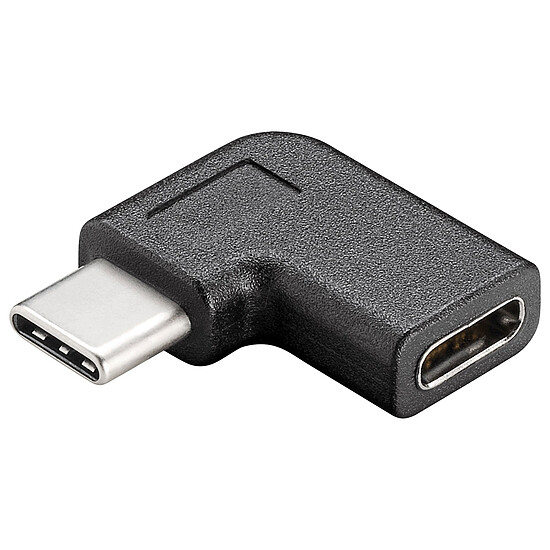 Adaptateur USB Goobay Adaptateur USB-C 3.0 mâle sur USB-C femelle coudé 90°