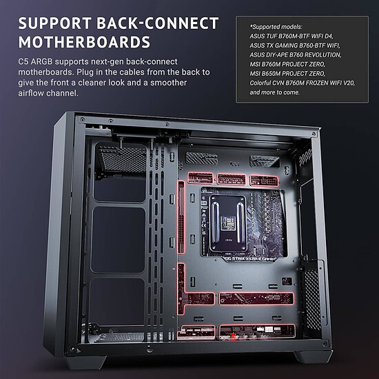Boîtier PC Antec C5 ARGB - Noir - Autre vue