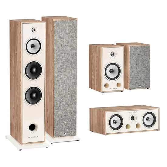 Enceintes HiFi / Home-Cinéma Triangle Pack Borea BR10 Chêne clair 5.0 - Autre vue