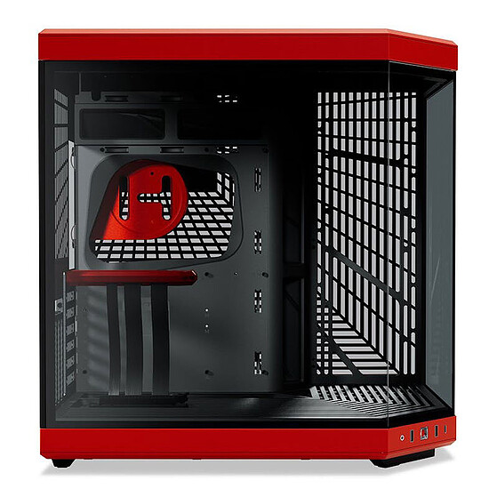 Boîtier PC Hyte Y70 - Rouge / Noir - Autre vue