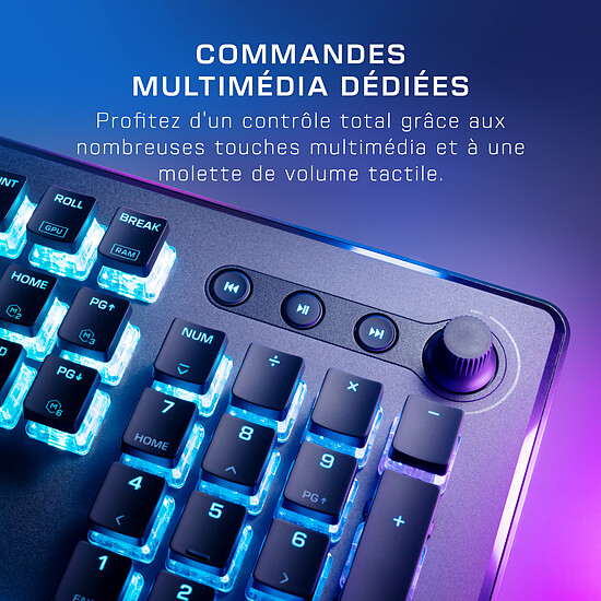 Clavier PC Turtle Beach Vulcan II Max Linear - Titan II Optical Red - Noir - Autre vue