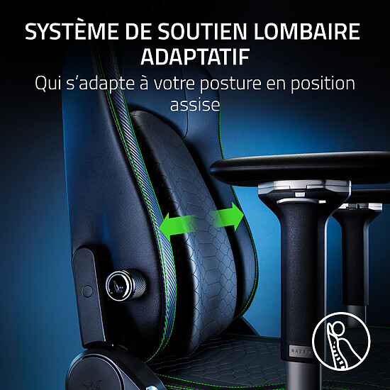 Fauteuil gamer Razer Iskur V2 - Noir  - Autre vue