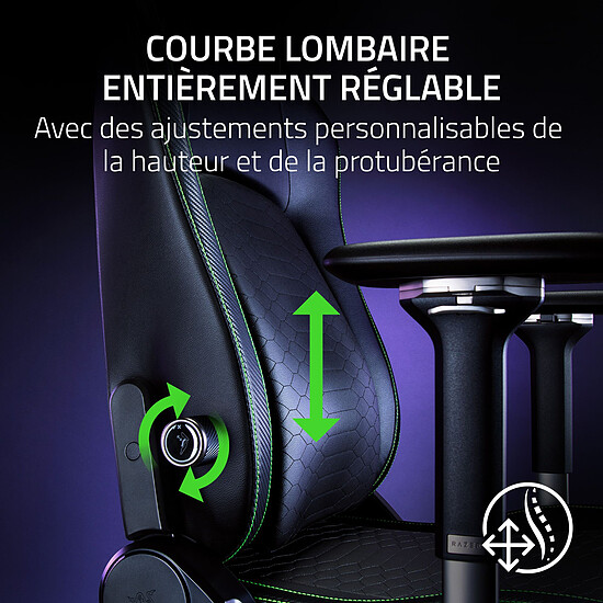 Fauteuil gamer Razer Iskur V2 - Noir  - Autre vue