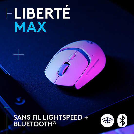 Souris PC Logitech G G309 Lightspeed - Blanc - Autre vue