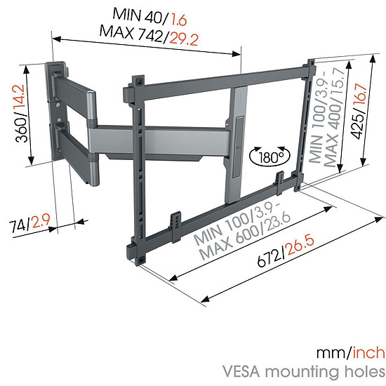 Support TV Vogel's Comfort TVM 5845 - Autre vue