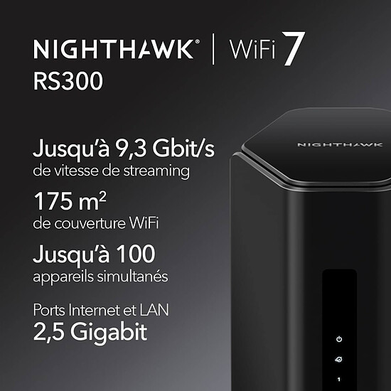 Routeur et modem Netgear Nighthawk Wi-Fi 7 RS300 - Autre vue