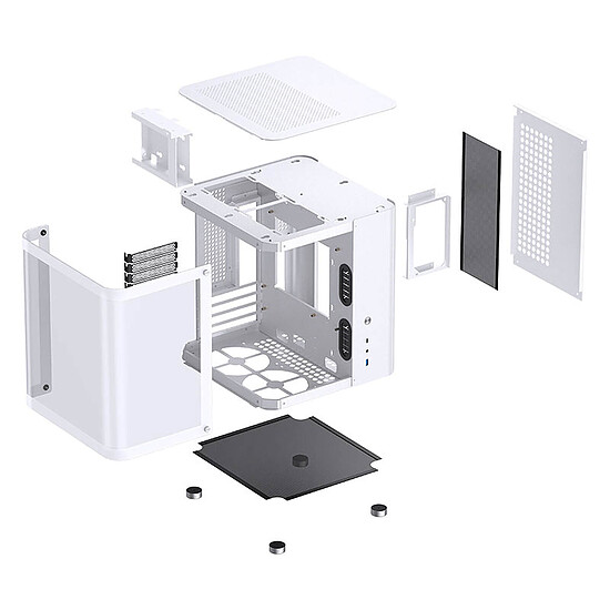 Boîtier PC Jonsbo TK-1 - Blanc - Autre vue