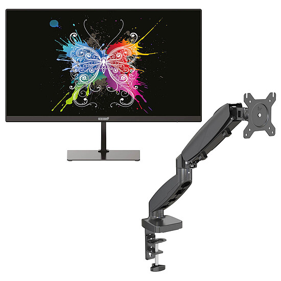 Écran PC INOVU MB24 V2 + Support SBA1 Noir