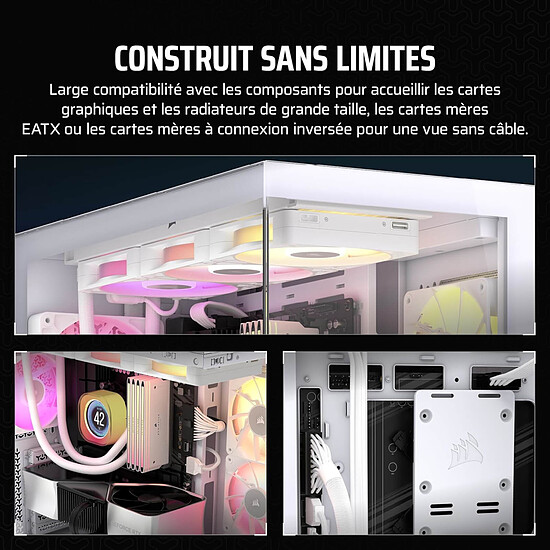 Boîtier PC Corsair 3500X - Blanc - Autre vue