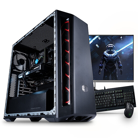 PC de bureau Materiel.net Player One W11 + écran FHD 24" 165 Hz + périphériques gaming Razer