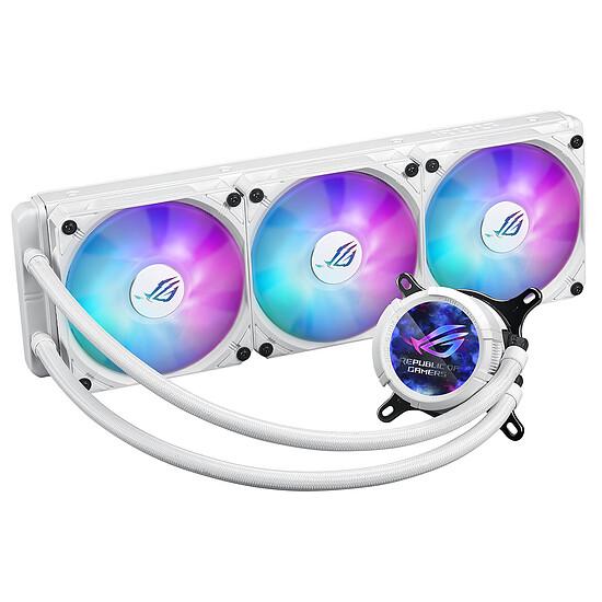 Watercooling AIO Asus ROG Strix LC III 360 ARGB LCD - Blanc - Autre vue