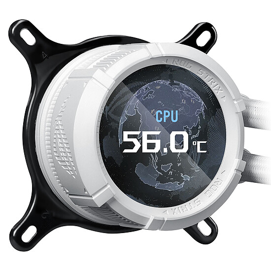 Watercooling AIO Asus ROG Strix LC III 360 ARGB LCD - Blanc - Autre vue