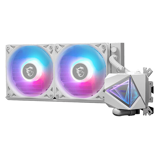 Watercooling AIO MSI MAG CORELIQUID I240 - Blanc + Offset Kit LGA1851 - Autre vue