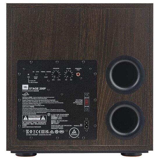 Subwoofer / Caisson de basses JBL 200P Stage 2 Espresso - Autre vue