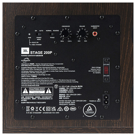 Subwoofer / Caisson de basses JBL 200P Stage 2 Espresso - Autre vue