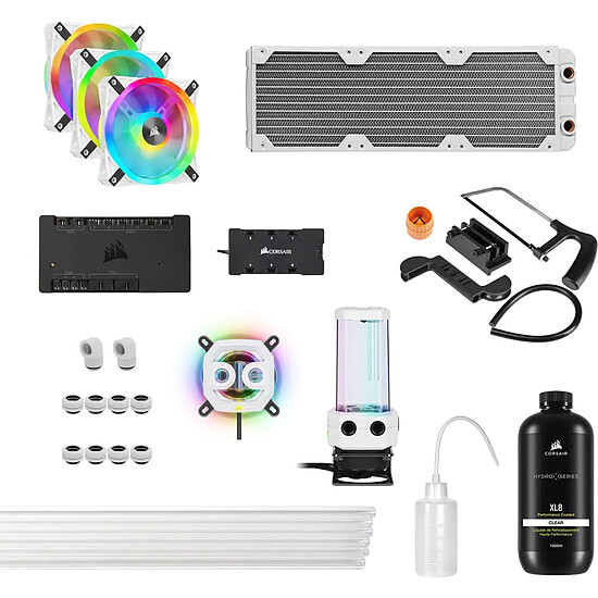 Watercooling Custom Corsair Hydro X Series iCUE XH305i RGB - Blanc