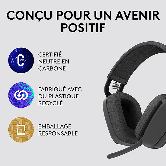 Casque micro Logitech Zone Vibe 100 - Graphite - Autre vue