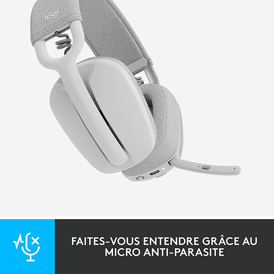 Casque micro Logitech Zone Vibe 100 - Blanc - Autre vue