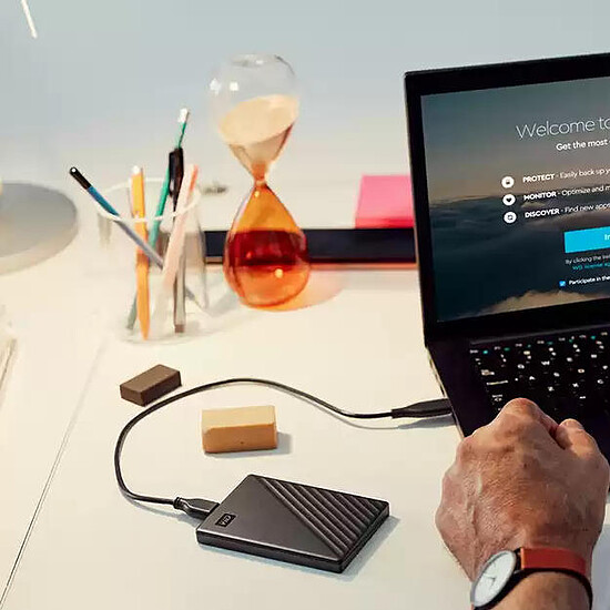 Disque dur externe Western Digital (WD) My Passport - 6 To (Noir) - Autre vue