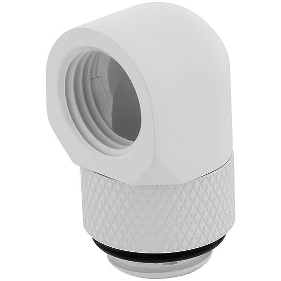 Watercooling Custom Corsair Hydro X Series XF Embout 90° rotatif - Blanc x 2 - Autre vue