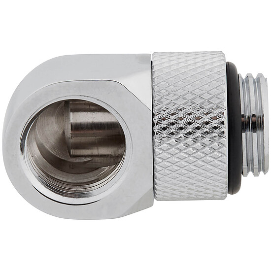 Watercooling Custom Corsair Hydro X Series XF Embout 90° rotatif - Chrome x 2 - Autre vue