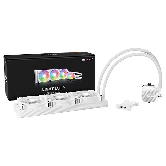Watercooling AIO be quiet! Light Loop 360 mm - Blanc - Autre vue