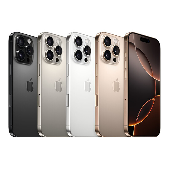 Smartphone reconditionné Apple iPhone 16 Pro (Titane sable) - 1 To · Reconditionné - Autre vue