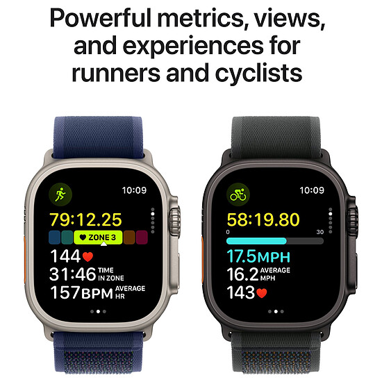 Montre connectée Apple Watch Ultra 2 GPS + Cellular 49 mm - Titane Naturel - Bracelet Alpine Sahara M - Autre vue