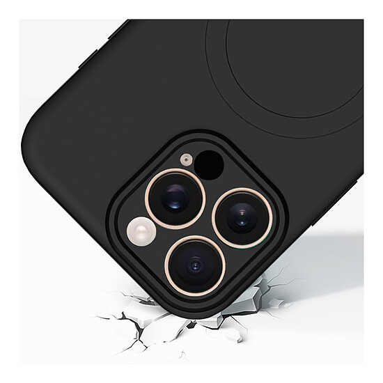 Coque et housse Akashi Coque de protection MagSafe en silicone noir- Apple iPhone 16 Pro - Autre vue
