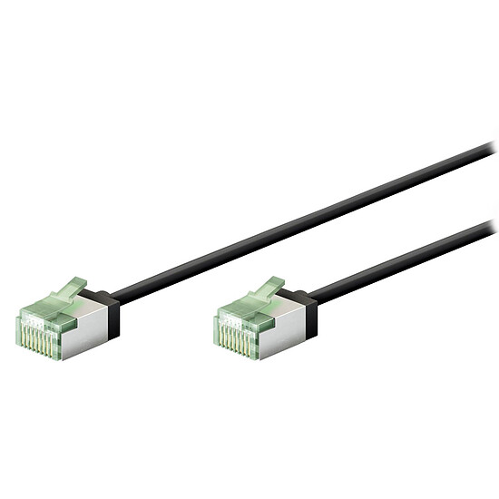 Câble RJ45 Goobay Câble RJ45 Slim Cat 8.1 U/FTP - 2 m - Noir - Autre vue