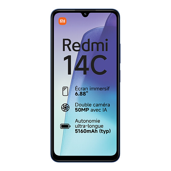 Smartphone reconditionné Xiaomi Redmi 14C (Bleu) - 256 Go · Reconditionné - Autre vue