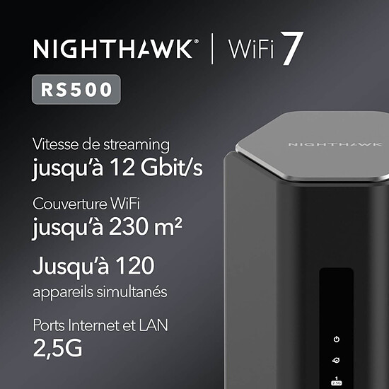 Routeur et modem Netgear Nighthawk Wi-Fi 7 RS500 - Autre vue