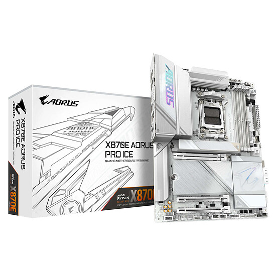 Carte mère Gigabyte X870E AORUS PRO ICE - Autre vue