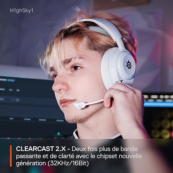 Casque micro SteelSeries Arctis Nova 5P Wireless - Blanc - Autre vue