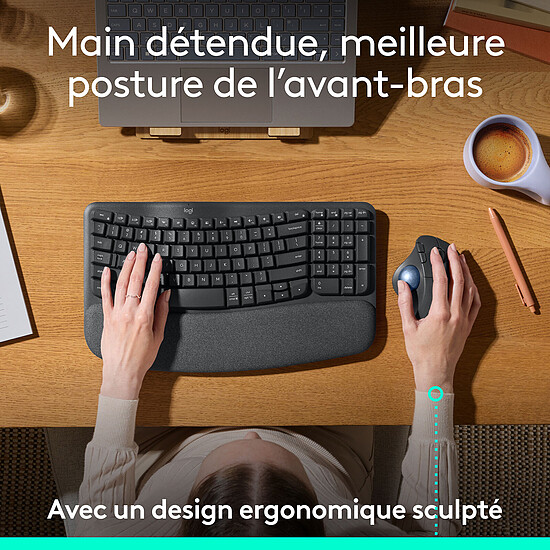 Trackball Logitech Ergo M575S - Graphite - Autre vue