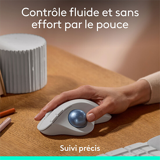 Trackball Logitech Ergo M575S - Blanc - Autre vue