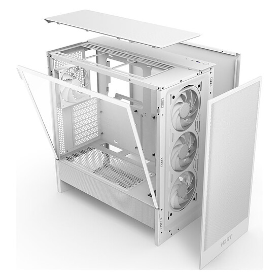 Boîtier PC NZXT H5 Flow RGB - Blanc (2024) - Autre vue
