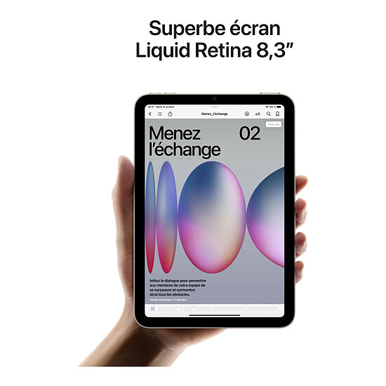 Tablette reconditionnée Apple iPad mini (2024) Wi-Fi - 512 Go - Gris Sidéral · Reconditionné - Autre vue