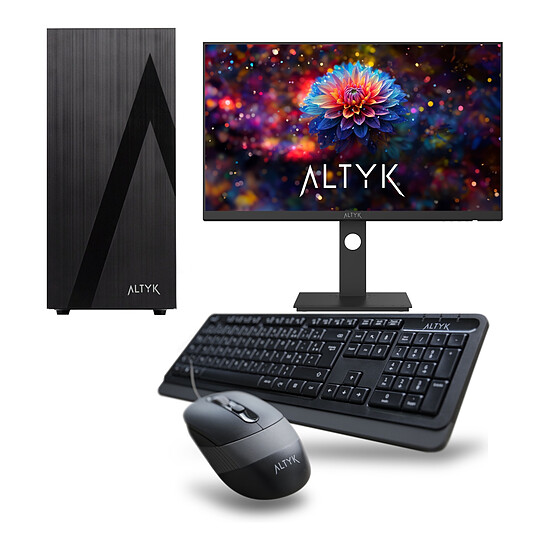 PC de bureau Altyk - Le Grand PC Entreprise - P1-I516-N05 +  écran WQHD AQ27 Starter Pack