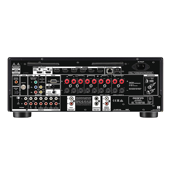 Ensemble Home-Cinéma Onkyo TX-NR7100B Noir + Focal Sib Evo 5.1.2 Dolby Atmos - Autre vue