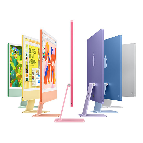 Mac et iMac Apple iMac (2024) 24" 24 Go / 1 To Bleu (MWV13FN/A-24GB-1TB-MKPN) - Autre vue