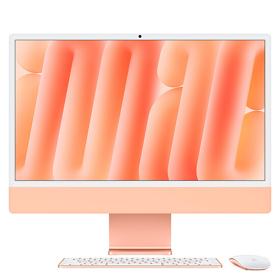 Mac et iMac Apple iMac (2024) 24" 16 Go / 256 Go Orange (Z1E8-MTP) - Autre vue